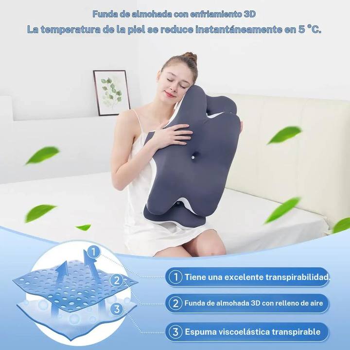 Funda transpirable de tejido 3D con capas de ventilación